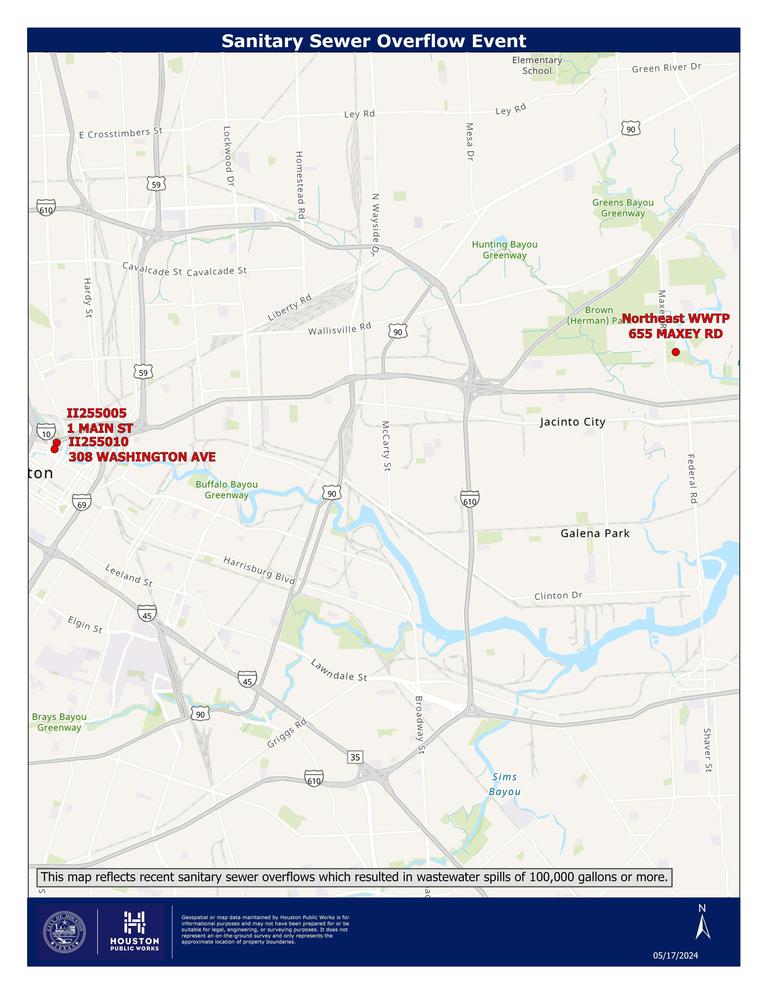 Sewage Spil Map